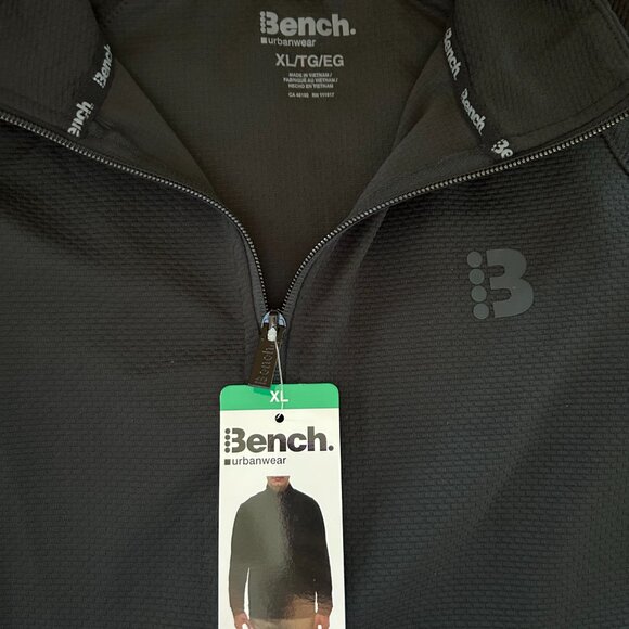Bench Men's Full Zip Knit Moisture Wicking Jacket Black Size XL - Picture 3 of 7